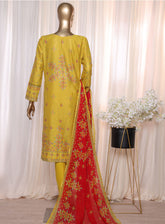 Anmol By HZ Textile Chikankari Embroidered Lawn 3 Piece Unstitched Suit HZ24AV2 ACE-23466